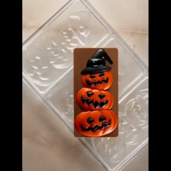 Moule Tablette Chocolat Citrouille Halloween 15,4 x 7,7 cm Pavoni