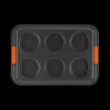 Moule Tartelettes Anti-Adhésif 6 Empreintes 38,7 x 26,9 cm Le Creuset