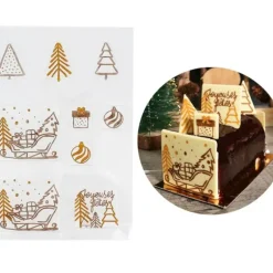 Moule Transfert Embout de Bûche Noël Patisdécor