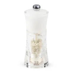 Moulin à Sel Humide Molène 14 cm Transparent et Blanc Peugeot