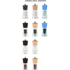 Moulin à Sel Humide Oléron 14 cm Transparent-Chocolat Peugeot