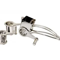 Moulin Râpe à fromage inox 3 tambours