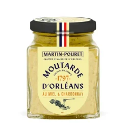 Moutarde d'Orléans Miel et Chardonnay 200g Martin Pouret