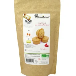 Muffins BIO aux Eclats de Framboise 260g Mirontaine