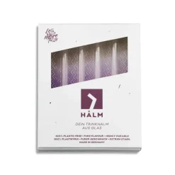 Paille Réutilisable en Verre 15cm droite x4 HALM