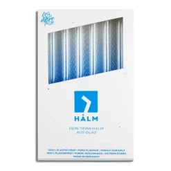 Paille Réutilisable en Verre 20cm droite x6 HALM