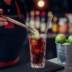 Paille Réutilisable en Verre 23cm droite x4 HALM