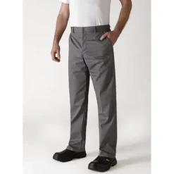 Pantalon de Cuisine Mixte Gris Anthracite TIMEO T.46 Robur