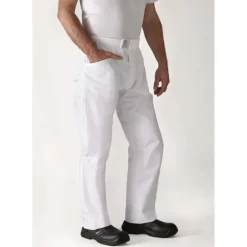 Pantalon de Cuisine Mixte Blanc ARENAL T.6 Robur