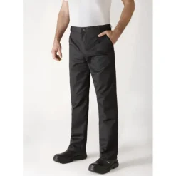 Pantalon de Cuisine Mixte Noir TIMEO T.36 Robur