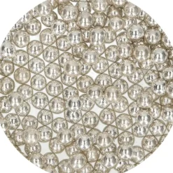 Perles de sucre 8mm Argenté 80g Funcakes