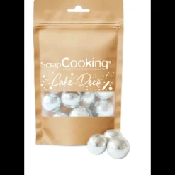 Perles XXL Argentées Croustillantes 55 g Scrapcooking