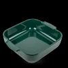 Plat à Four Carré en Céramique Appolia 28 cm Vert Forêt Peugeot