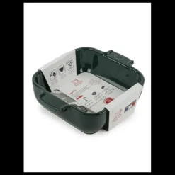 Plat à Four Carré en Céramique Appolia 18 cm Vert Forêt Peugeot