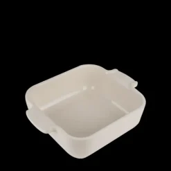 Plat à Four Carré en Céramique Appolia 18 cm Ecru Peugeot
