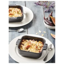 Plat à Four Carré en Céramique Appolia 18 cm Ecru Peugeot