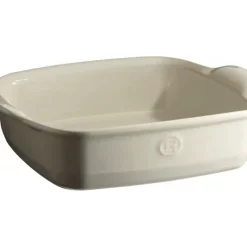 Plat à Four Carré en Céramique 28 x 24 cm Argile Emile Henry
