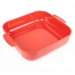 Plat à Four Carré en Céramique Appolia 36 cm Rouge Peugeot