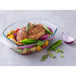Plat à Four en Verre Ovale 30 x 21 cm 2 L Irrésistible Pyrex