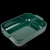 Plat à Four Rectangulaire en Céramique Appolia 32 cm Vert Forêt Peugeot
