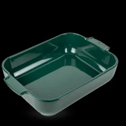 Plat à Four Rectangulaire en Céramique Appolia 32 cm Vert Forêt Peugeot
