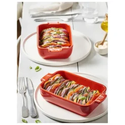 Plat à Four Rectangulaire en Céramique Appolia 22 cm Ecru Peugeot