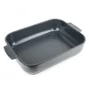 Plat à Four Rectangulaire en Céramique Appolia 40 cm Ardoise Peugeot