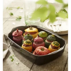 Plat à Four Rectangulaire en Céramique 36 x 22,5 cm Farine Emile Henry