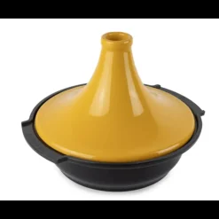 Plat à Tajine en Aluminium Revêtement Céramique 30 cm Jaune Safran Peugeot