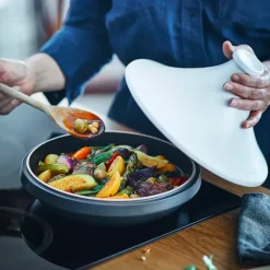 Plat à Tajine en céramique 33,5 cm Blanc Ardoise Delight Emile Henry