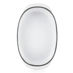 Plat Oblong Blanc Cumulus 19 x 13 cm Caractère Culinaire Revol