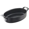Plat Ovale Noir 18x12 cm Belle Cuisine Revol