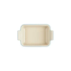 Plat Rectangulaire Héritage en Céramique 32 cm Azur Le Creuset Tradition
