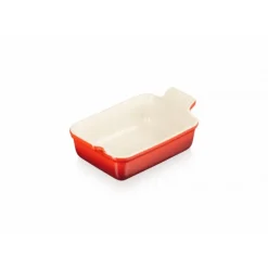 Plat Rectangulaire Héritage en Céramique 19 cm Cerise Le Creuset Tradition