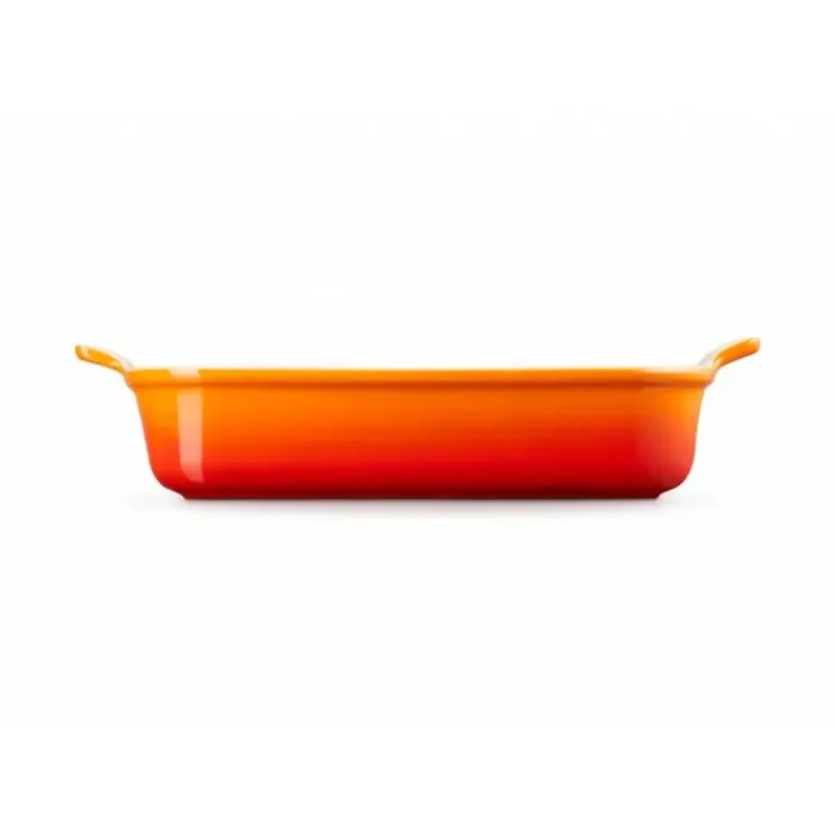 Plat Rectangulaire Héritage en Céramique 32 cm Volcanique Le Creuset Tradition
