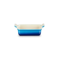Plat Rectangulaire Héritage en Céramique 19 cm Azur Le Creuset Tradition