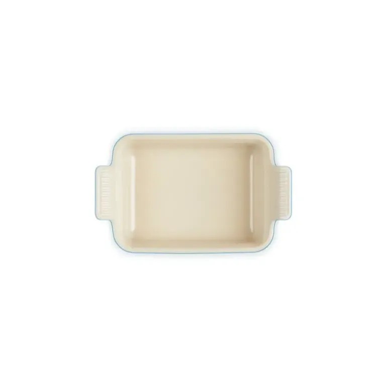 Plat Rectangulaire Héritage en Céramique 19 cm Azur Le Creuset Tradition