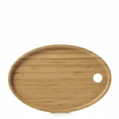 Plateau pour Assiette Ovale Bambou 36,5 x 25 cm Basalt Revol