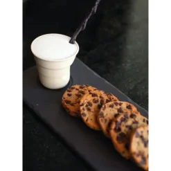 Plateau Rectangulaire 1 encoche Ardoise 25 x 12 cm Basalt Revol