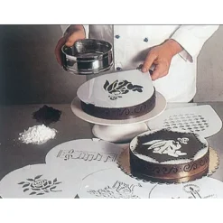 Pochoir Paysage Lac pour Gâteaux