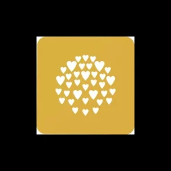 Pochoir Silicone Cœur Ø 10 x H 0,1 cm (x2) Silikomart