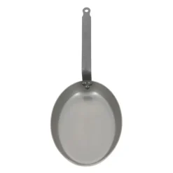 Poêle à Poisson Carbone Plus 40 cm, Ovale, De Buyer, Tôle Acier