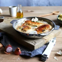 Poêle Lyonnaise Mutine Ø 24 cm Inox Amovible Cristel