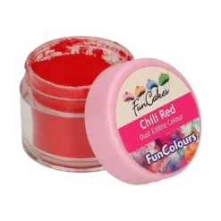 Poudre comestible Rouge piment 1,5 g FunCakes