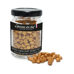 Pépites Chocolat Blanc Dorées Décoratives 60 g L'Epicerie du chef