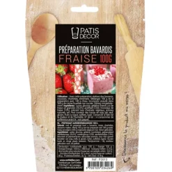 Préparation Bavarois Gel Fraise 100 g Patisdécor