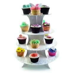 Présentoir à Cupcakes Carton Ø 34,5 cm x H 44 cm Ibili