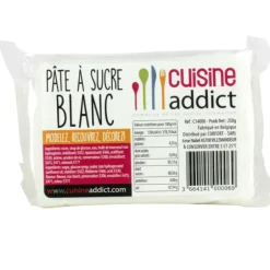 Pâte à Sucre Blanc 250g Cuisineaddict