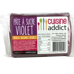 Pâte à Sucre Violet 250g Cuisineaddict
