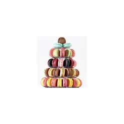 Pyramide à Macaron verticale 10 plateaux amovibles